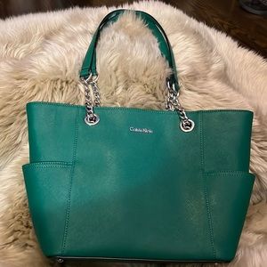 Calvin Klein Green Tote
